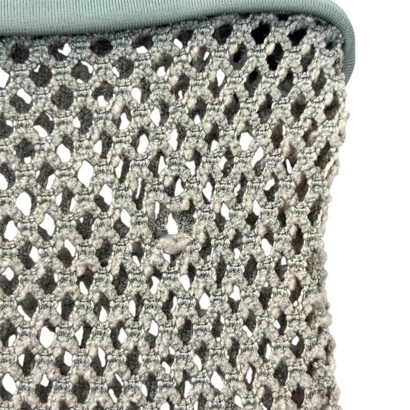 Carmen Marc Valvo One piece Olive Green Mesh Stripe panels Size 6 Summer Beach - Picture 9 of 13